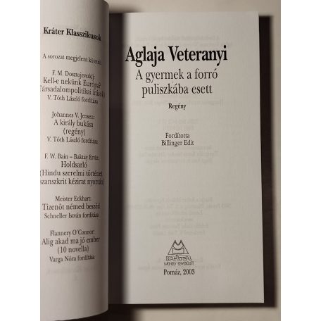 Aglaja Veteranyi: A gyermek a forró puliszkába esett