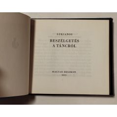 Lukianos: Beszélgetés a táncról (minikönyv)