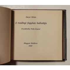 Oscar Wilde: A readingi fegyház balladája (minikönyv)