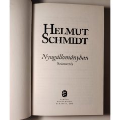 Helmut Schmidt: Nyugállományban