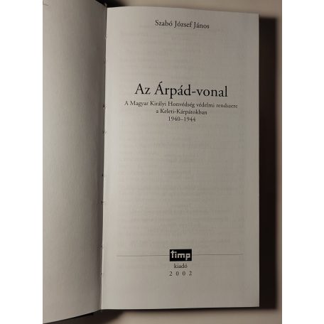 Szabó József János: Az Árpád-vonal