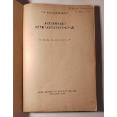 Molnár Margit, Dr.: Áruismeret szakácstanulóknak