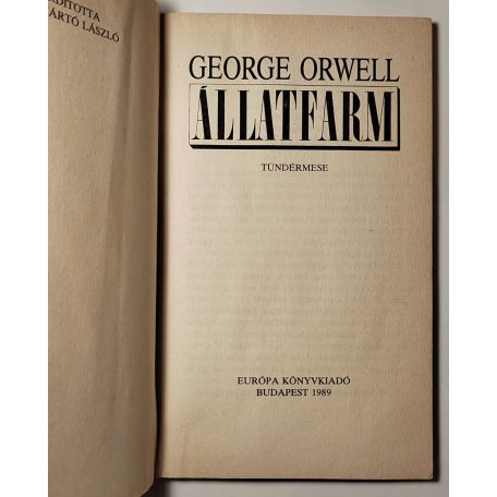 George Orwell: Állatfarm 