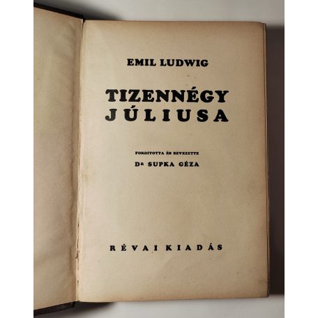 Emil Ludwig: Tizennégy júliusa