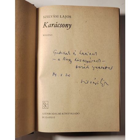 Szilvási Lajos: Karácsony (Dedikált)