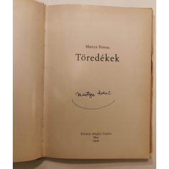 Martyn Ferenc: Töredékek (Aláírt)