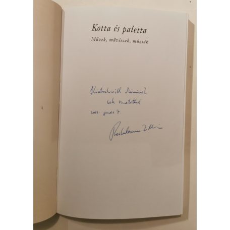 Rockenbauer Zoltán: Kotta és paletta (Dedikált)