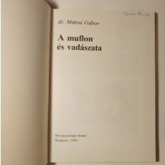 Mátrai Gábor, Dr.: A muflon és vadászata