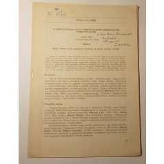   Jakab Béla: A gólya (Ciconia ciconia) populáciodinamikájának főbb tényezői (Dedikált)