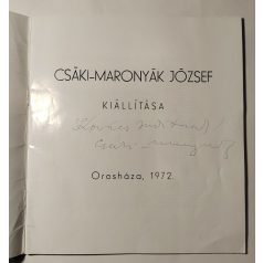 Csáki-Maronyák József kiállítása (Dedikált)
