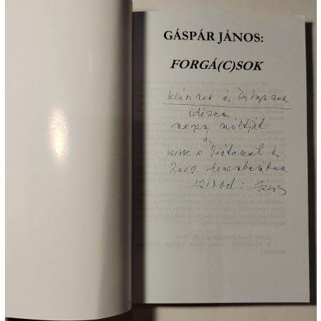 Gáspár János: Forgácsok (Dedikált)