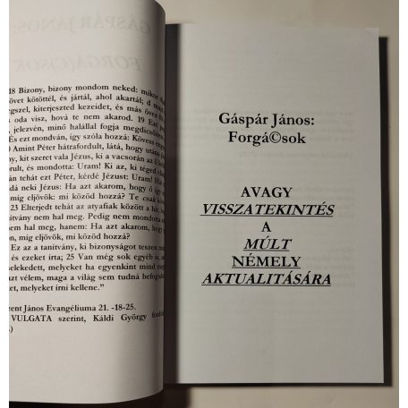 Gáspár János: Forgácsok (Dedikált)