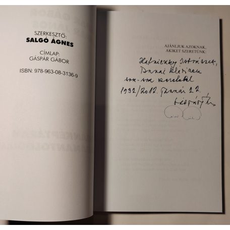 Gáspár János - Gáspár Gábor: Magánképtáram, magánantológiám (Dedikált)