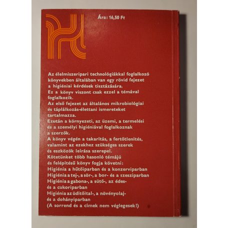 Bíró Géza, Dr. – Bodrossy Leo, Dr. – Marton Tibor, Dr.: Higiénia a húsiparban és a baromfiiparban