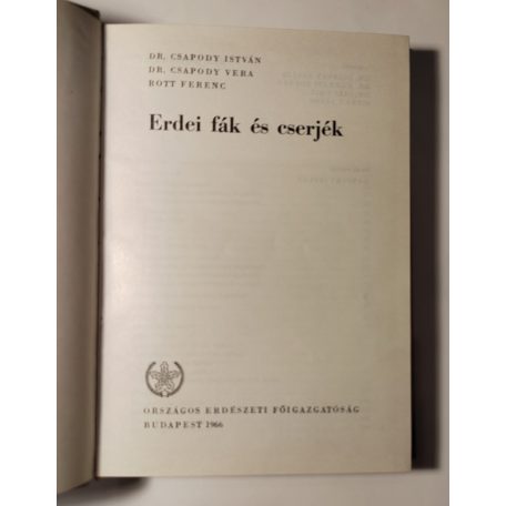Csapody István - Csapody Vera - Rott Ferenc: Erdei fák és cserjék