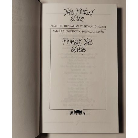Pilinszky János: 66 vers - 66 poems