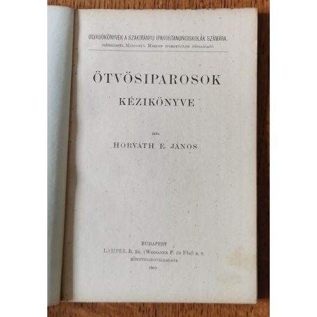 Horváth E. János: Ötvösiparosok kézikönyve