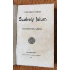 Kiss Menyhért: Székely falum. Elbeszélések, rajzok. Jaschik Álmos borítójával.