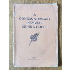 A Gömbös kormány nemzeti munkaterve (1932)