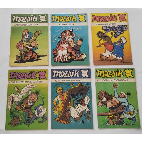 Mozaik 1986 1-12 szám. (11 szám, számonként, tűzve)