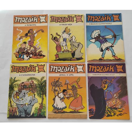 Mozaik 1987 1-12 szám. (teljes évfolyam, számonként, tűzve)