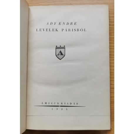 Ady Endre: Levelek Párisból