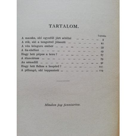 Rudyard Kipling: Gyermekmesék (1937)
