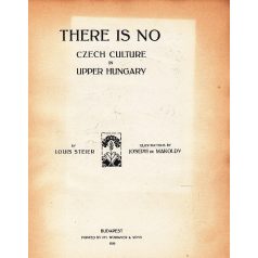   Steier [Lajos], Louis: There is no czech culture in Upper Hungary