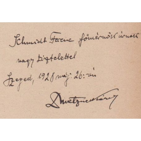 Metzner Károly: A török dúlás békeévei. II. Mátyás kora (Dedikált!)