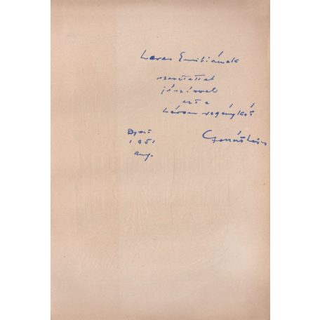 Gellért Lajos: Elajándékozott évek. (Dedikált! Divéky József fába metszett rajzaival)