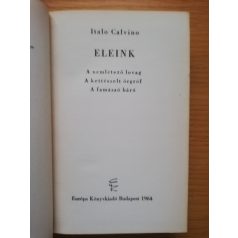 Italo Calvino: Eleink - Első kiadás