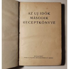 Az uj idők második receptkönyve