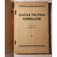   Teleki Pál, gróf: Magyar politikai gondolatok (Nemzeti Könyvtár 42-43. sz.)