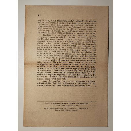 Bangha Béla: A mai katolikus sajtóprobléma