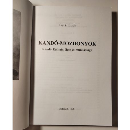 Fojtán István: Kandó-mozdonyok (Vasúthistória Könyvek)
