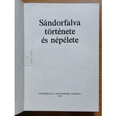 Juhász Antal, Dr: Sándorfalva története és népélete