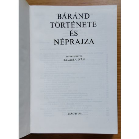 Balassa Iván (szerk.): Báránd története és néprajza