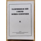 Ellenforradalmi erők a magyar októberi eseményekben I-IV.