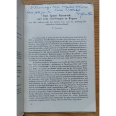   Csapláros István: Józef Ignacy Kraszewski und seine Beziehungen zu Ungarn (Dedikált!)