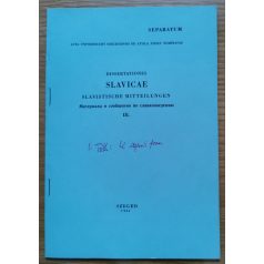 H. Tóth Imre: Dissertationes Slavicae (Dedikált!)