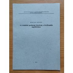   Kállay István: Az uradalmi gazdasági bizottság a későfeudális nagybirtokon 