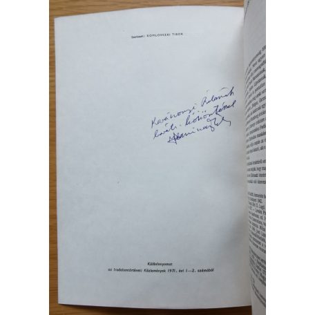 Klaniczay Tibor: Nicasius Ellebodius és poétikája (Dedikált!)
