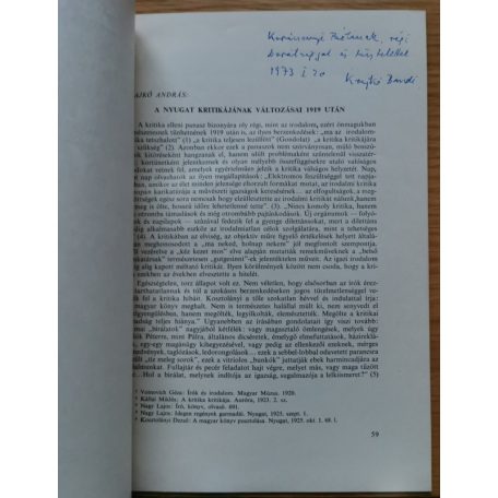 Krajkó András: A nyugat kritikájának változásai 1919 után (Dedikált!)