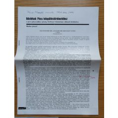   Madas József: Adalékok Pécs településtörténetéhez (Dedikált!)