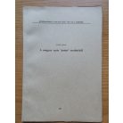 Nyíri Antal: A magyar nyár 'aestas' eredetéről  (Dedikált!)