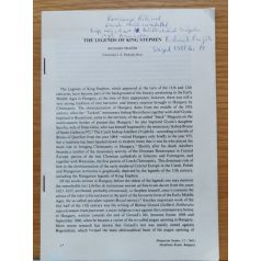 Richard Prazák: The Legends of King Stephen (Dedikált!)