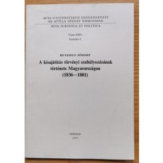   Ruszoly József: A kisajátítás törvényi szabályozásának története Magyarországon (1836-1881)