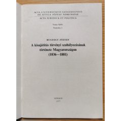   Ruszoly József: A kisajátítás törvényi szabályozásának története Magyarországon (1836-1881)