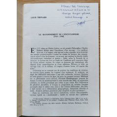   Louis Trenard: Le Rayonnement de L'encyclopédie  (1751-1789) - (Dedikált!)