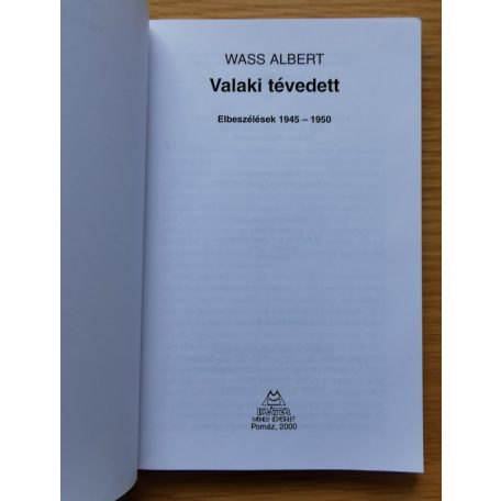 Wass Albert: Valaki tévedett 